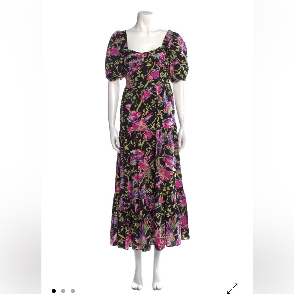 Derek Lam Floral Puff Sleeve Maxi Dress